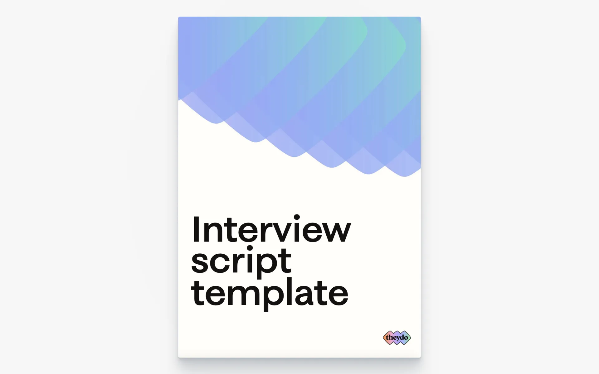 Interview script template