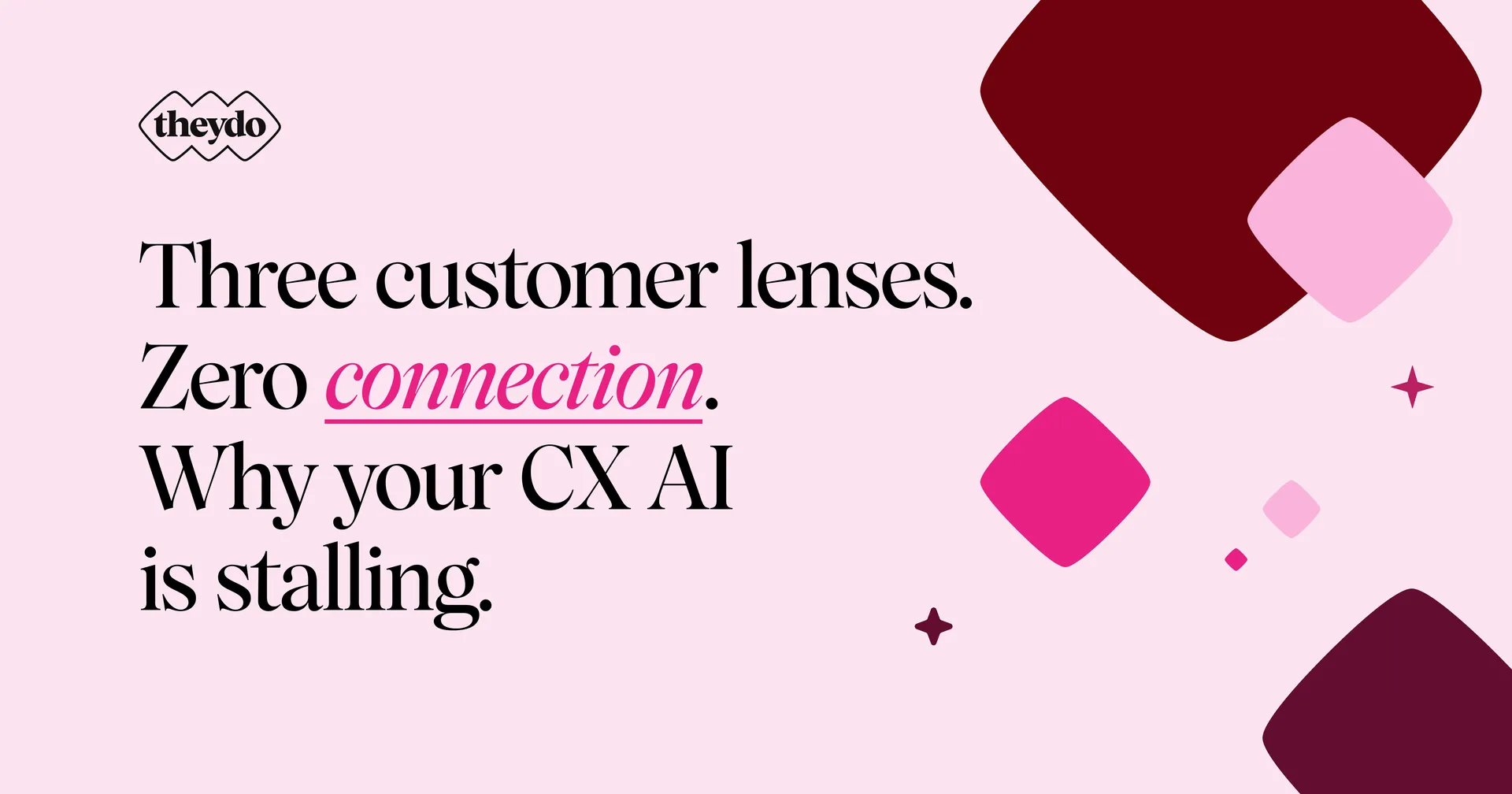 Three customer lenses. Zero connection. Why your CX AI is stalling.